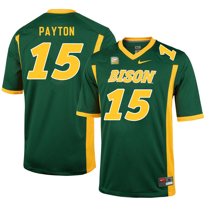 Men #15 Cole Payton North Dakota State Bison College Football Jerseys Sale-Green